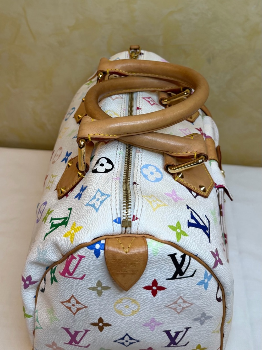 Louis Vuitton White Multicolor Monogram Speedy 30 - Picture 11 of 16